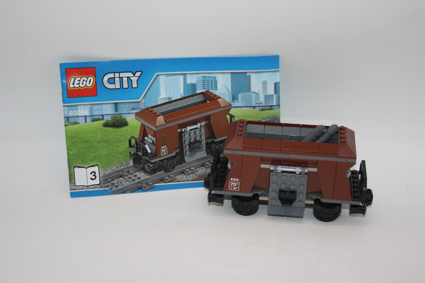 LEGO® City/Eisenbahn Set - 60098 Schwerlastzug - Waggon/Wagon - inkl. BA