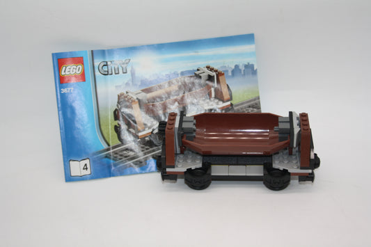 LEGO® Eisenbahn - Muldenkipper Waggon - aus 3677 - LOK/Wagon - inkl. BA
