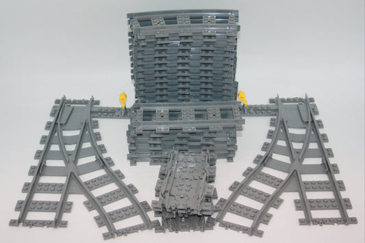LEGO® Eisenbahn - Schienen Starter-/ Sparpaket 38tlg. - Schienen - Eisenbahn