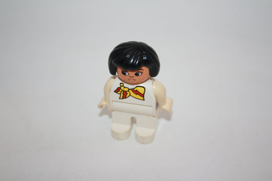 Duplo - Stewardess - weiße Hose/weißes Oberteil m. Halstuch - Frau- Figur