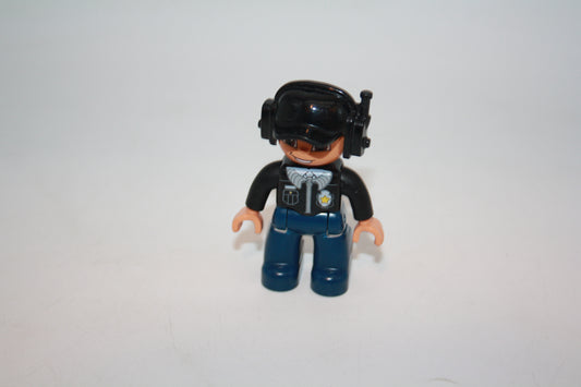 Duplo - Polizei Pilot Modern - blauer Helm/graue Hose - Polizei - Figur