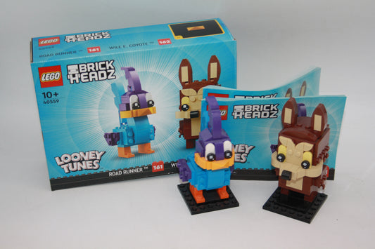 LEGO® Looney Tones/BrickHeadz Set - 40559 Road Runner & Wile E. Coyote - inkl. BA & OVP