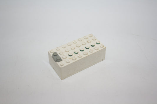 LEGO® - Elektro 9-V-Batteriefach, klein, inkl. Deckel - 4760c01 - weiß - Stein/Brick