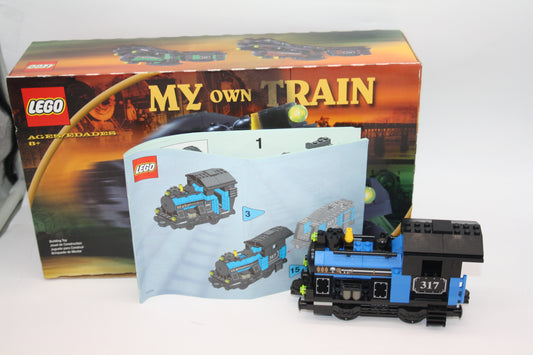 LEGO® System/Eisenbahn Set - My Own Train - blaue Lok - inkl. BA & OVP (Unvollständig)