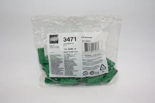 LEGO® Bulk Bricks Set - 3471 1x4 Green Bricks - Neu/Ungeöffnet