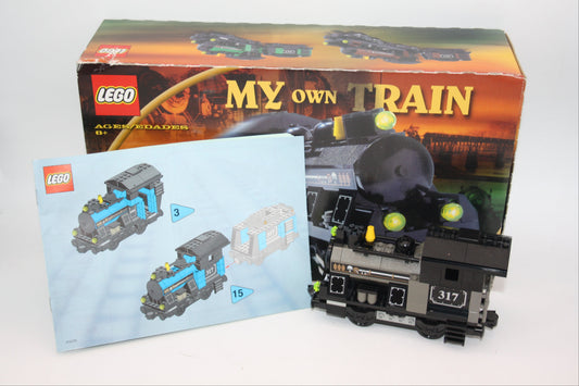 LEGO® System/Eisenbahn Set - My Own Train - schwarze Lok - inkl. BA & OVP