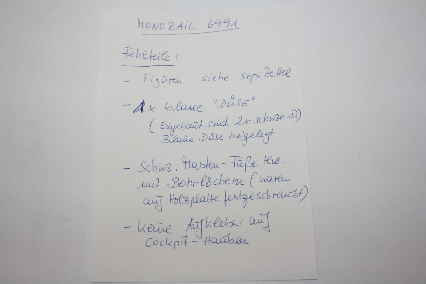 LEGO® System/Space Set - 6991 Monorail-Transportbasis - inkl. BA (Unvollständig)