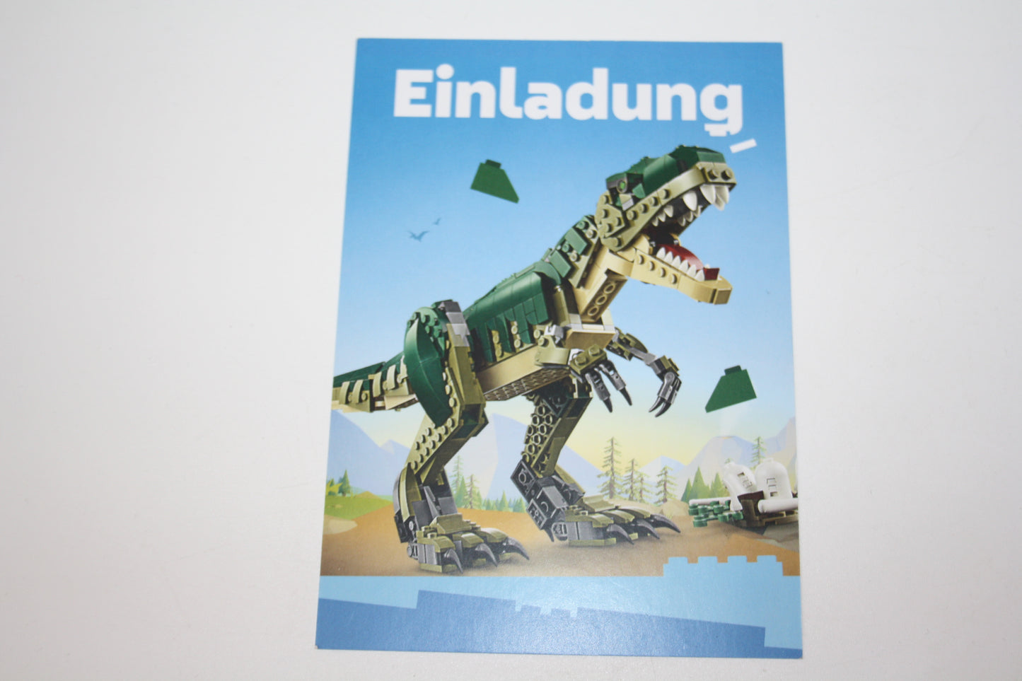 LEGO® - Geburtstags Einladungskarten - 5 Stück