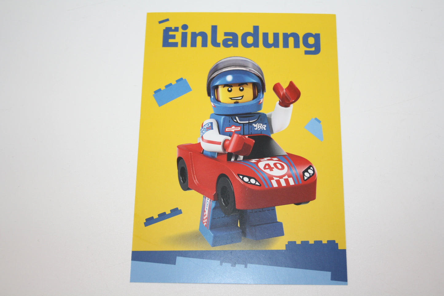 LEGO® - Geburtstags Einladungskarten - 5 Stück