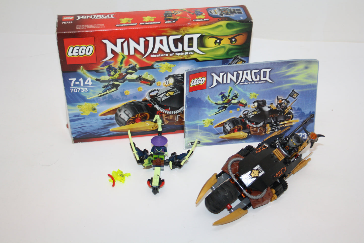 LEGO® Ninjago - 70733 Cole's Donner-Bike - Unvollständig - inkl. BA & OVP