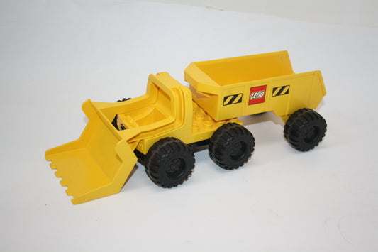 Duplo - LKW mit breiten Reifen, Auflieger & Schaufel - gelb - Baustelle - LKW/Lastwagen - Fahrzeuge