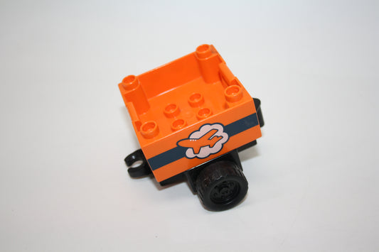 Duplo - Gepäck Anänger - orange - Anhänger - Fahrzeuge