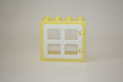 Duplo - Fenster komplett mit Einsatz (2x4 Noppen) - versch. Farben - Fenster