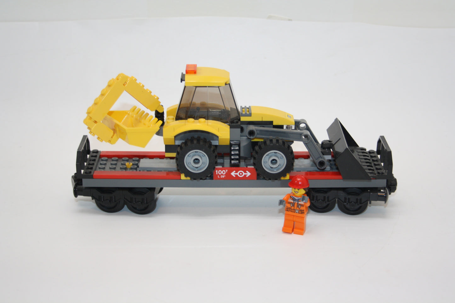 LEGO® Eisenbahn - Waggon/Transportwagen & Baufahrzeug - aus 60098 - inkl. BA & OVP