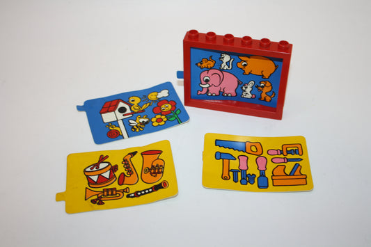 Duplo - Kino Leinwand inkl. vier Einschiebbaren Bildern - Einrichtung - Bauelement - Motivstein