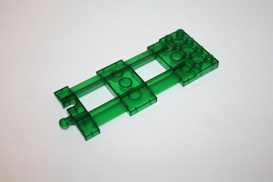 Duplo - Gerades Endgleis mit Bauplatte - grün-transparent - Schienen/Gleis - Eisenbahn