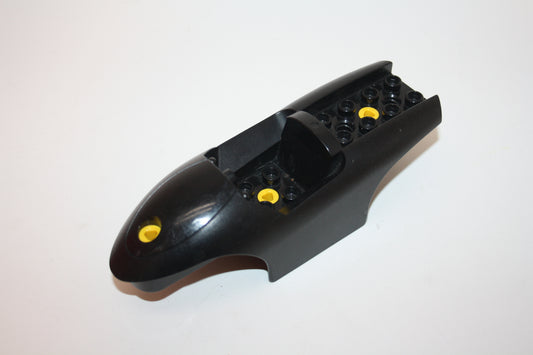 Duplo Toolo - Rennwagenkarosserie, 4 x 2 Noppen hinten - schwarz - 31235c01 - Ersatzteil