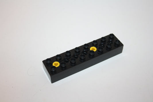 Duplo Toolo - 2x8 Stein - schwarz - Ersatzteil