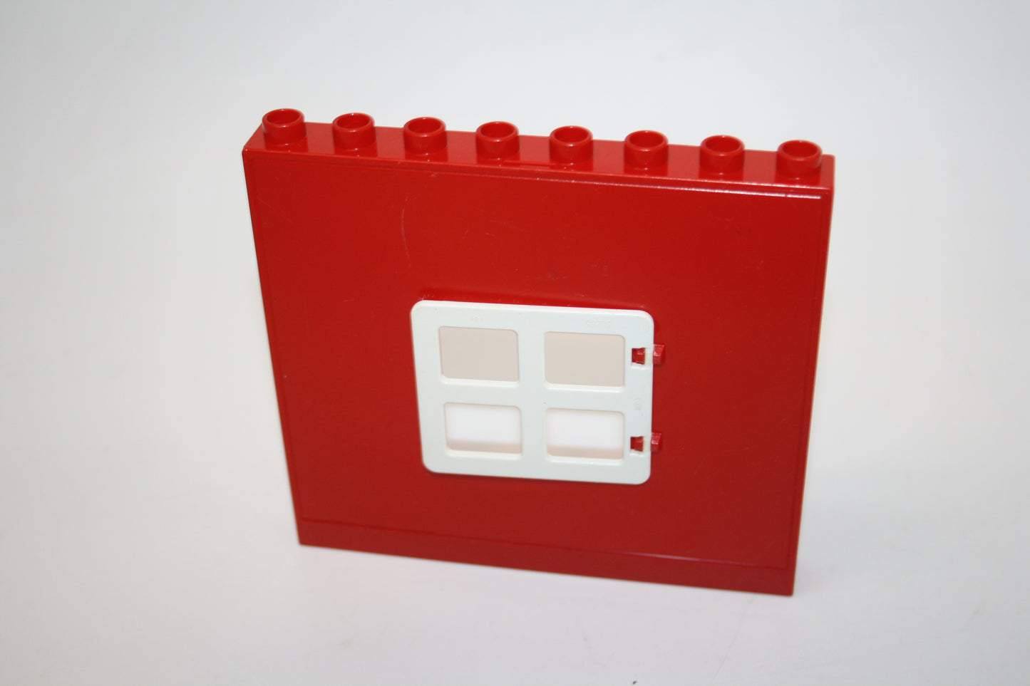 Duplo - Hauswand mit Fenster - rot - große Teile