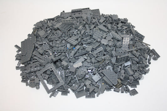 LEGO® Kiloware - 1kg Dunkelgraue (neu / bluish) Teile - farblich sortiert