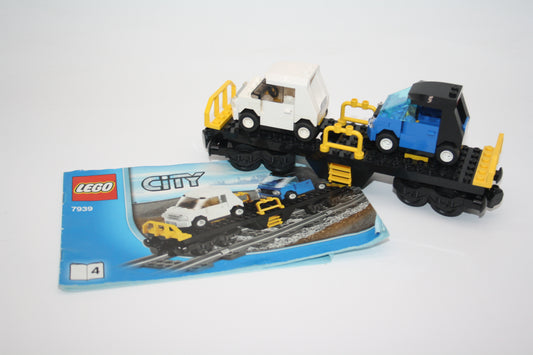 LEGO® Eisenbahn 9V - Autotransporter - aus 7939 - Waggon/Wagon - inkl. BA