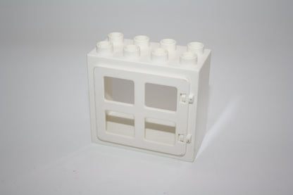 Duplo - Fenster komplett mit Einsatz (2x4 Noppen) - versch. Farben - Fenster