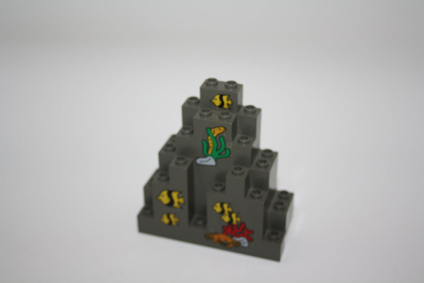 LEGO® - Felsen/Rock/Felspanel/Klippe mit unter Wasser Stickern - 6083- dunkelgrau