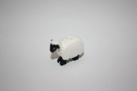 LEGO® - Schaf mit abnehmbarer Wolle - schwarz/weiß - Tiere