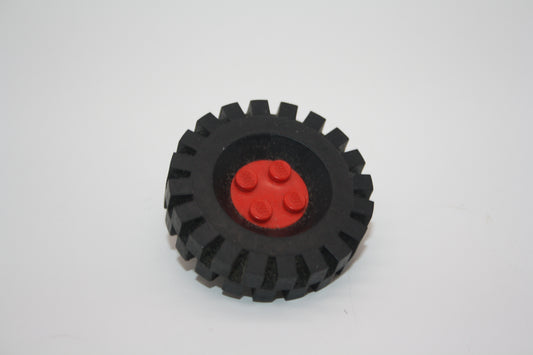 LEGO® - Laufrad FreeStyle mit schwarzem Reifen 17x43 (6248 / 3634) - schwarz/rot - 6248c02 - Räder/Reifen