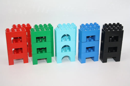 Duplo - 6x Stützsteine 2x4 Noppen - versch. Farben - Sparpakete