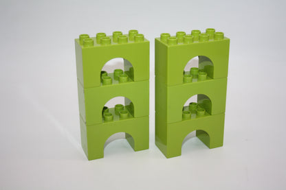 Duplo - 6x Stützsteine 2x4 Noppen - versch. Farben - Sparpakete