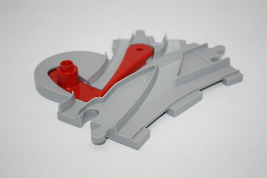 Duplo - Weiche - weißgrau/weißgrau - Schienen/Gleis - Eisenbahn