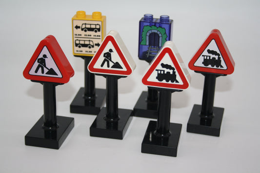 Duplo - Verkehrsschilder - versch. Motive - Motivstein