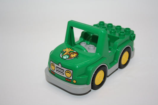 Duplo - Geländewagen mit Wildpark Logo - grün - Auto/PKW - Fahrzeuge