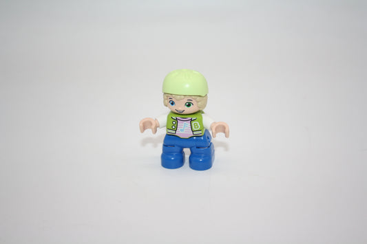 Duplo - Junge - Skaterhelm - blaue Hose/grüne Jacke m. Musiknote - Figur - neu/unbespielt