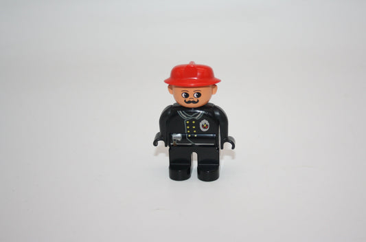 Duplo - Feuerwehrmann alt/ Brandmeister - roter Helm - Feuerwehr - Figur