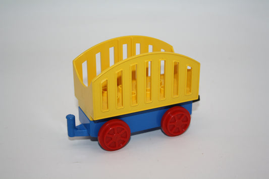 Duplo - alter Heuwagen - gelb - Eisenbahn - Wagon/Waggon