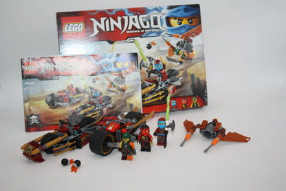 LEGO® - Ninjago - Set 70600 Ninja-Bike Jagd - unvollständig - inkl BA & OVP