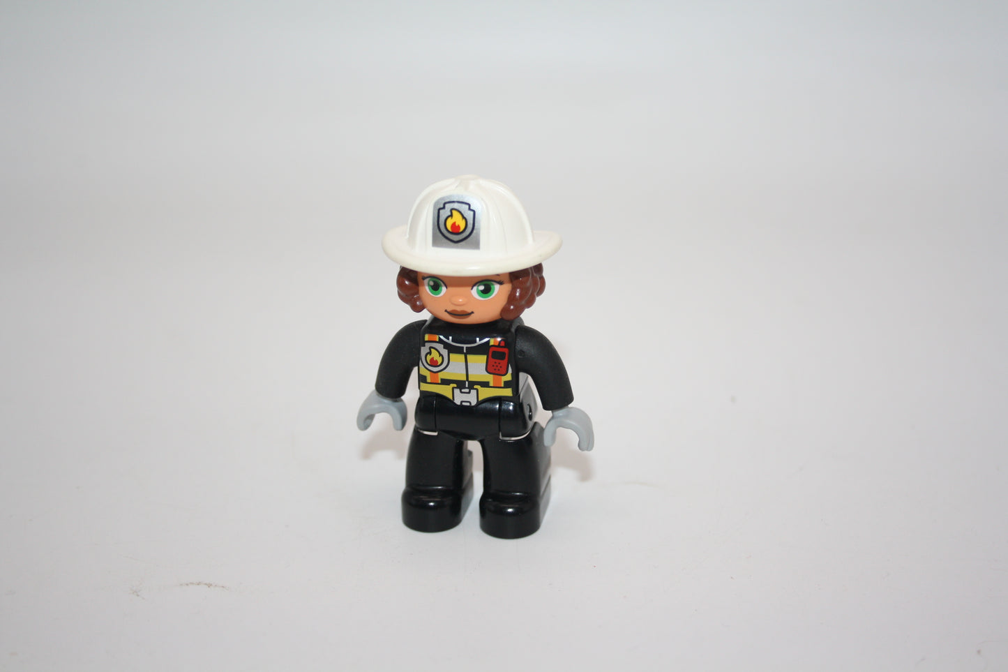 Duplo - Feuerwehrfrau - neue Serie - weißer Helm - Feuerwehr - Figur