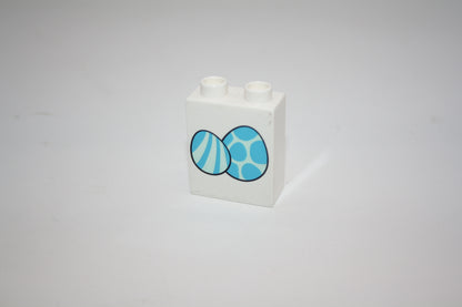 Duplo - Motivstein mit Stromkasten & Dinosaurier Eier - weiß - Motivstein - neu/unbespielt