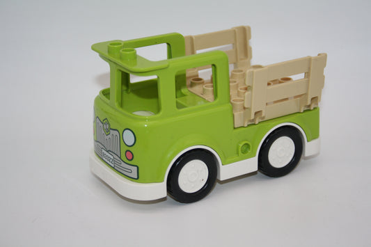 Duplo - Lieferwagen/LKF - Imker Fahrzeug mit Aufbau (2x Bank) - hellgrün - Fahrzeuge