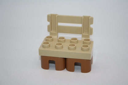 Duplo - Bank/Sitzbank/Parkbank - beige - Einrichtung - Möbel - neu/unbespielt