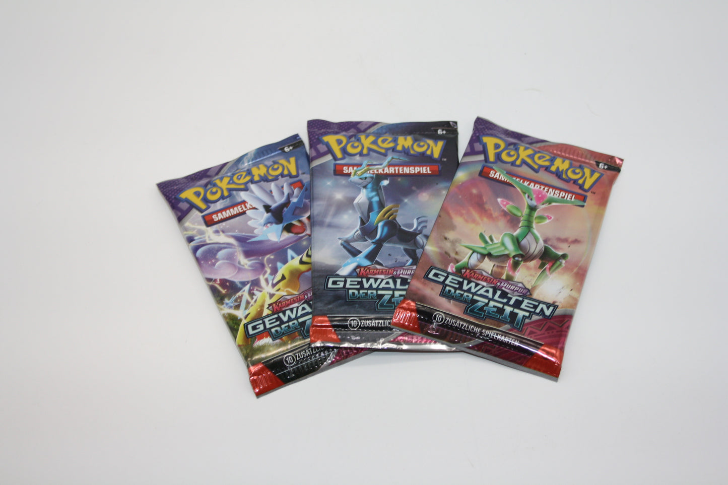 Pokémon - 3x Booster Pack - Gewalten der Zeit - Deutsch - Neu/Ungeöffnet