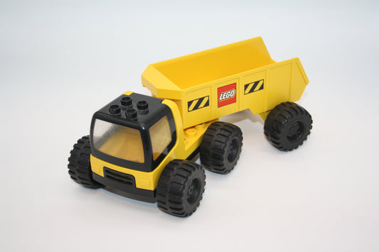 Duplo - LKW mit breiten Reifen und Auflieger - gelb - Baustelle - LKW/Lastwagen - Fahrzeuge