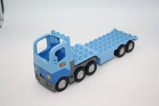 Duplo - Paket LKW m. Auflieger - hellblau - Baustelle - LKW/Lastwagen - Fahrzeuge (Kopie)
