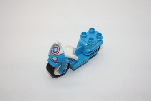 Duplo - Captain America Motorrad - hellblau - Motorrad - Fahrzeuge (Kopie)