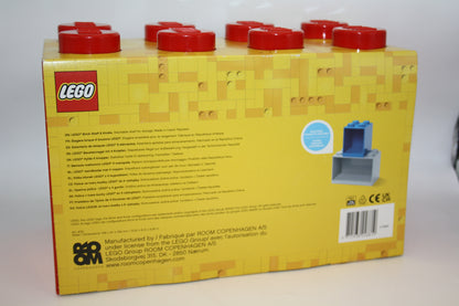 LEGO® Aufbewahrung - Set 5007284 Steinregal mit 8 Noppen in Rot - neu/ungeöffnet