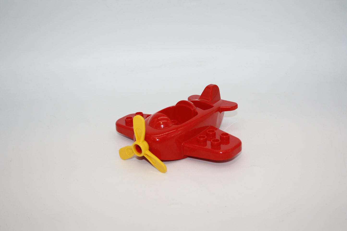 Duplo - Mitteldecker Flugzeug - ohne Fahrwerk - rot - Flieger/Flugzeug - B-Ware