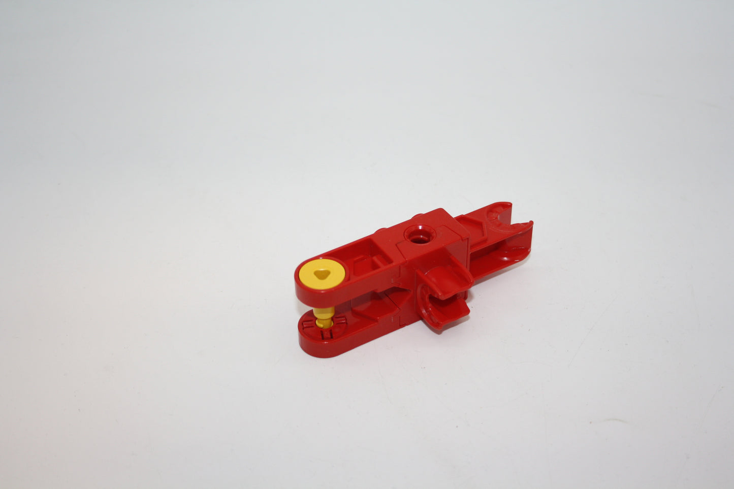 Duplo Toolo - Arm 2x6 mit dreieckiger Stellschraube und Clip-Enden und Clip oben - tolarm01 - rot - Ersatzteil