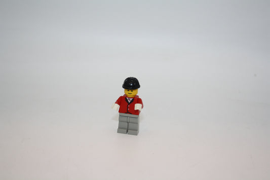 LEGO® Town - Paradisa Mann  Rote Reitjacke - Hellgraue Beine, schwarzer Bauhelm - par013 - Figuren/Minifiguren (Copy)